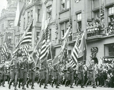 Amerčané v Plzni v roce 1945